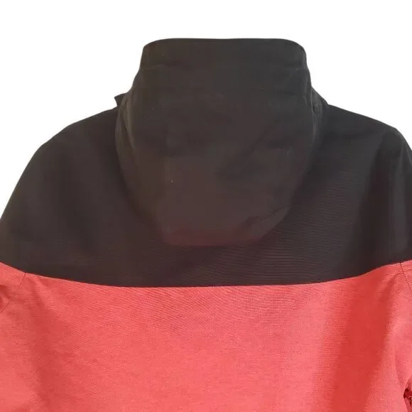 Oneill Black Poppy Red Colorblock Zip Up Seashell Snowboarding Jacket Size Large